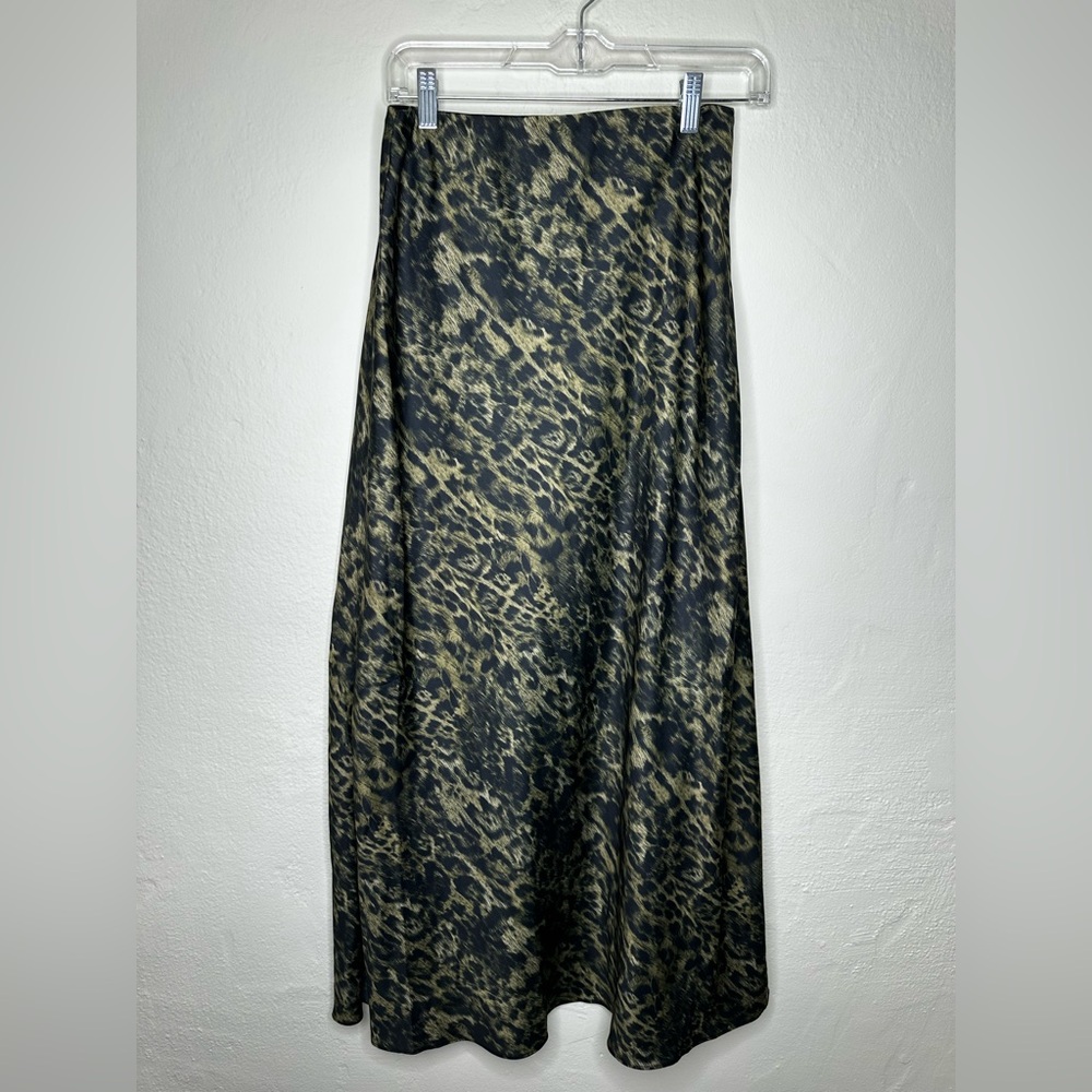 NWT All Saints Animal Print Bryony Maxi Skirt